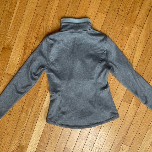 The North Face Full Zip Jacket Womens Agave Soft Shell Blue Gray Fleece Sz S EUC - Picture 2 of 8